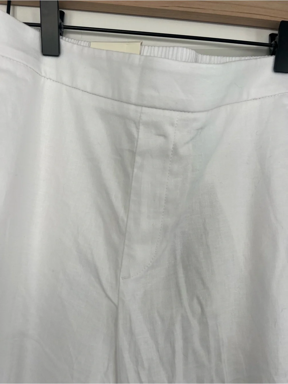 Banana Republic White Linen Wide-Leg Pants for Women